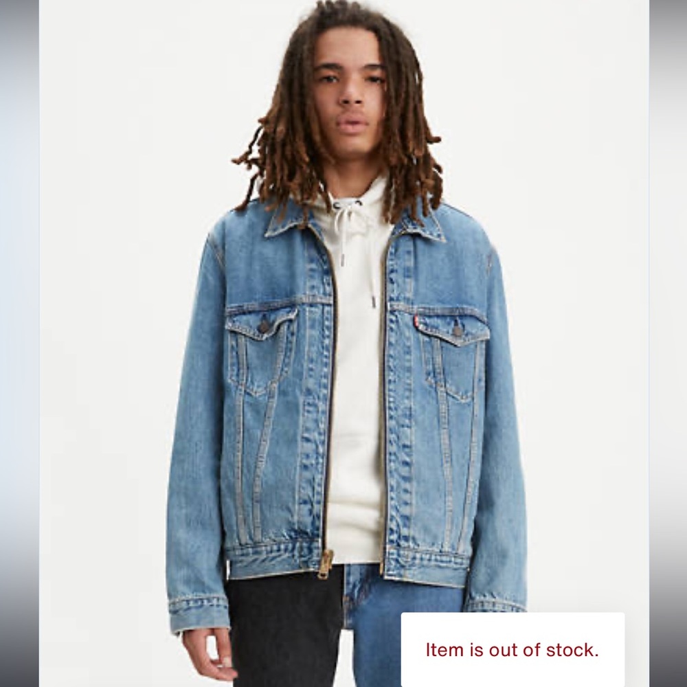 Zip trucker jacket NWOT